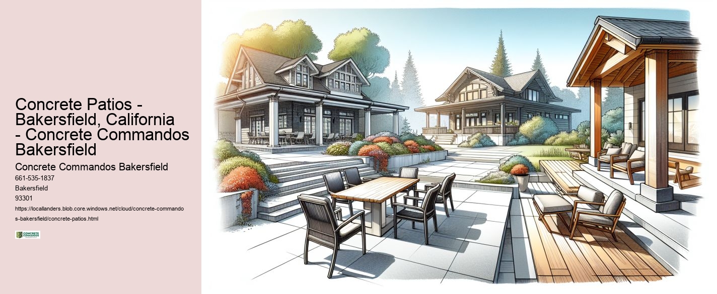 Concrete Patios - Bakersfield, California - Concrete Commandos Bakersfield