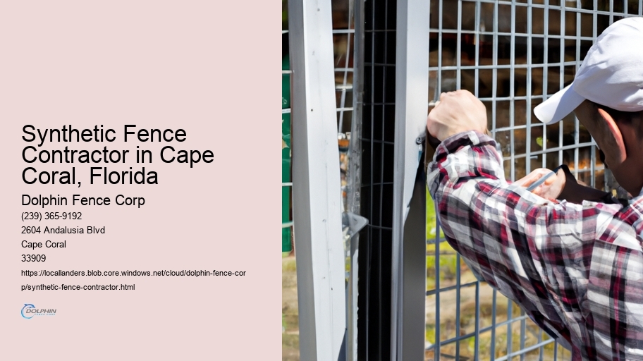 Synthetic Fence Contractor in Cape Coral, Florida