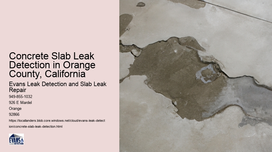 Concrete Slab Leak Detection in Orange County, California