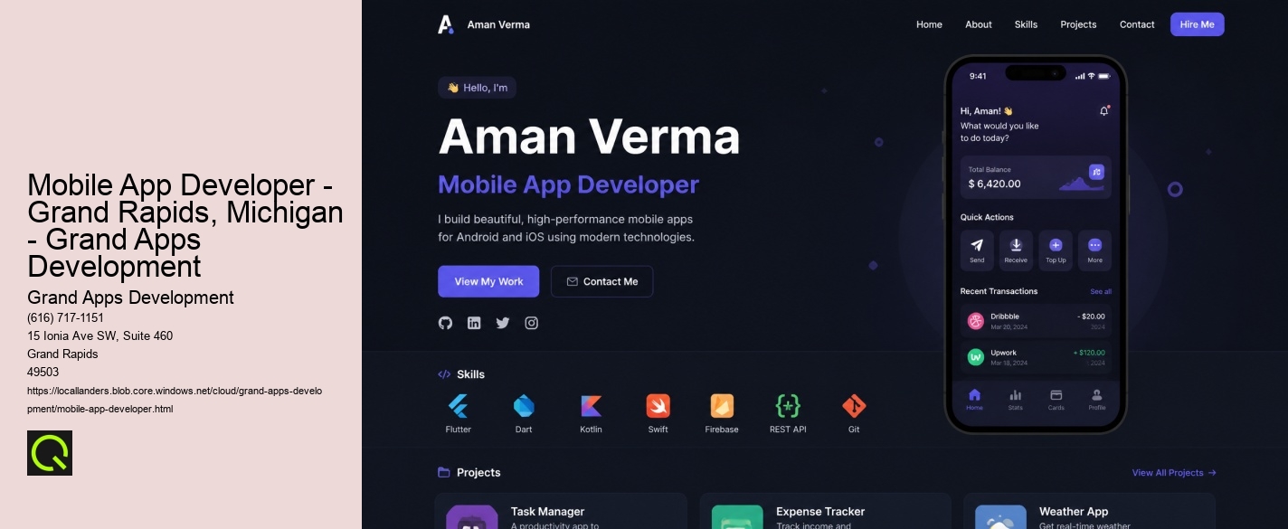 Mobile App Developer - Grand Rapids, Michigan - Grand Apps Development Grand Apps Development Mobile App Developer - Grand Rapids, Michigan - Grand Apps Development