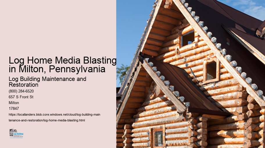 Log Home Media Blasting in Milton, Pennsylvania