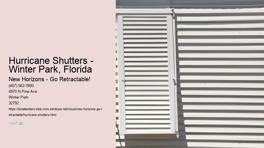 Hurricane Shutters - Winter Park, Florida