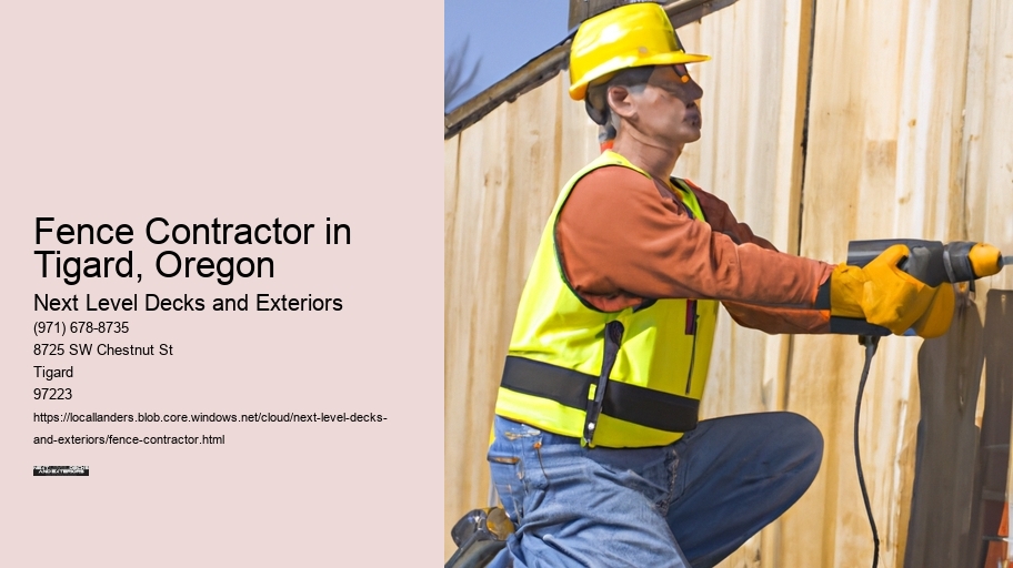 Fence Contractor in Tigard, Oregon