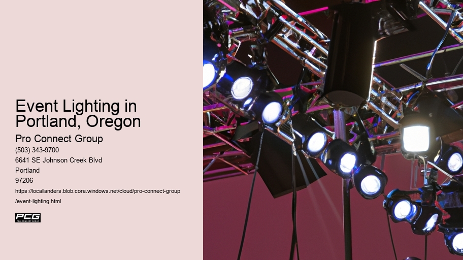 Event Lighting in Portland, Oregon