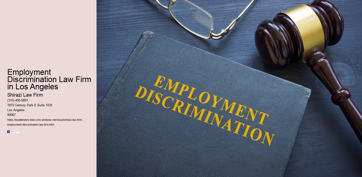 Employment Discrimination Law Firm in Los Angeles